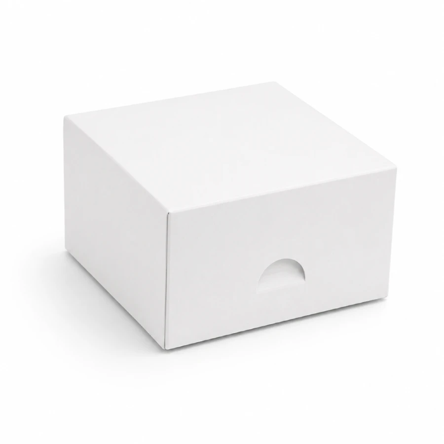 Pudełko kartonowe białe jednoczęściowe 13 cm x 13 cm x 7 cm - 20 sztuk