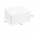 Pudełko cukiernicze do ciast z pokrywką 25 cm x 25 cm x 12 cm białe - 50 sztuk