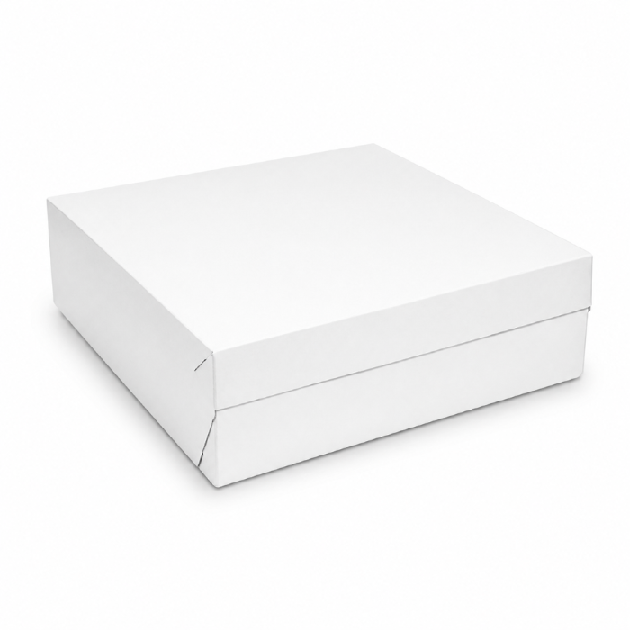 Pudełko na tort białe 30 x 30 x 10 cm - 50 sztuk