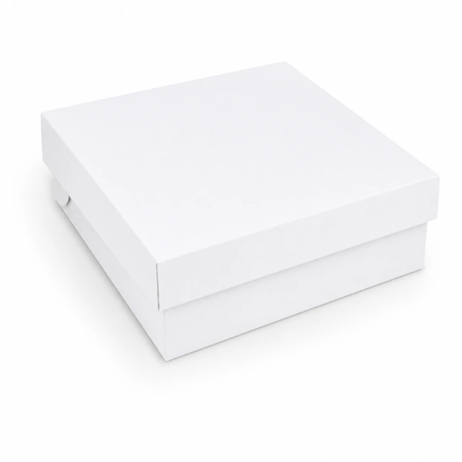 Pudełko na tort - białe 28 x 28 x 10 cm - 100 sztuk