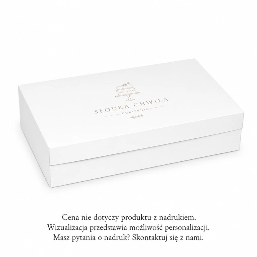 Pudełko papierowe na tort 45 x 30 x 10 cm prostokątne - 50 szt.