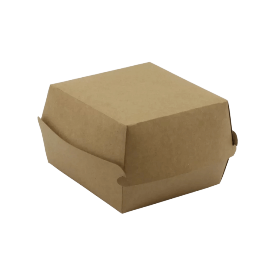 Burger box kraft XL - 12 cm x 12 cm x 8 cm - 50 sztuk