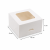 Pudełko na ciastko, muffina z okienkiem 13 cm x 13 cm x 7 cm - 220 sztuk