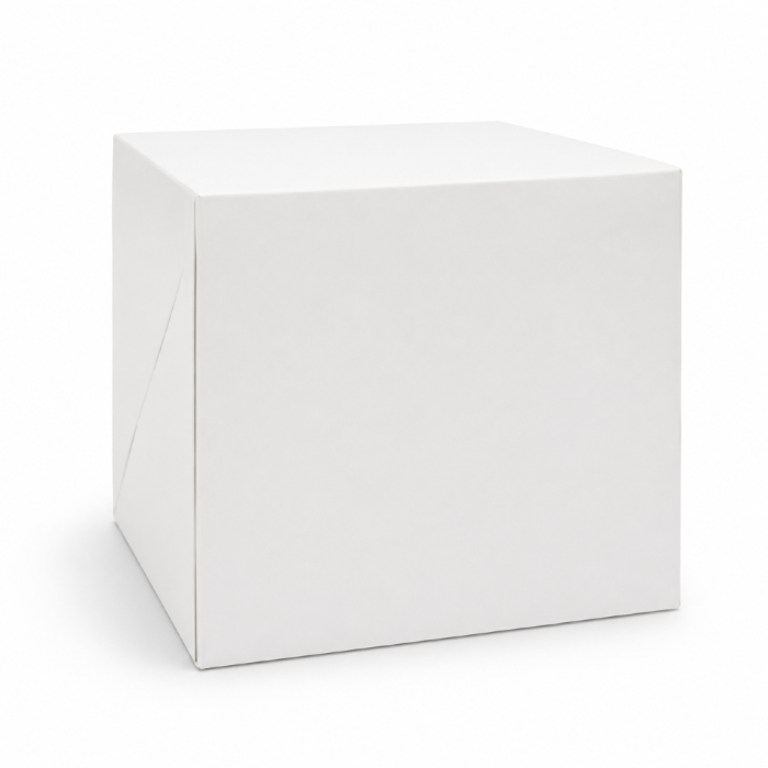 Pudełko na ciasto klejone z pokrywą 11 cm x 11 cm x 10 cm - 100 sztuk
