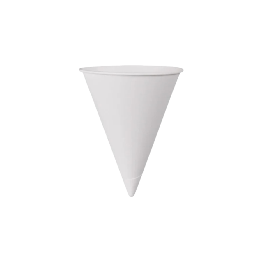 Kubek stożkowy, biały, fi 70 mm, 100 ml - 200 sztuk