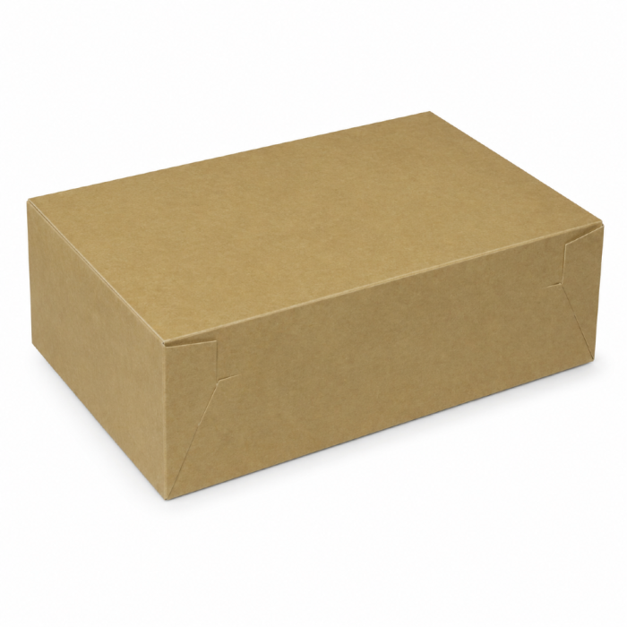 Pudełko na ciasta kraft 16,5 cm x 11 cm x 8 cm - 100 sztuk