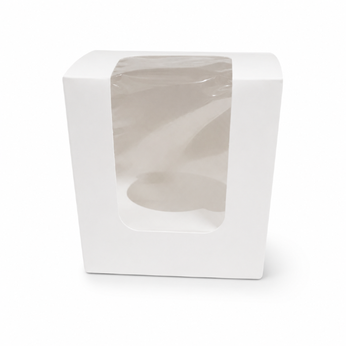 Pudełko na ciastko, muffina z okienkiem 9 x 9 x 9,5 cm - 100 sztuk