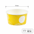Pojemnik papierowy na lody z nadrukiem żółty 140 ml fi 80 mm - 50 sztuk