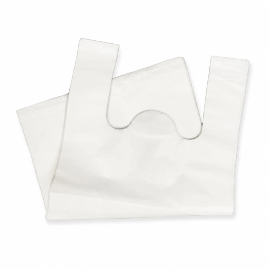 Reklamówki HDPE wielokrotnego użytku 14,5 µm 26 cm x 6 cm x 45 cm białe - 0,5 kg