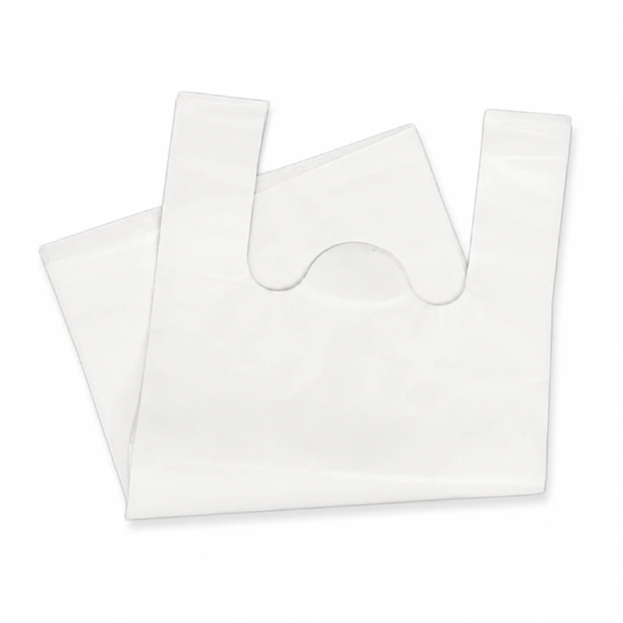 Reklamówki HDPE wielokrotnego użytku 20 µm 30 cm x 7 cm x 55 cm białe - 1 kg