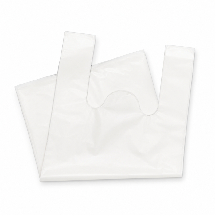 Reklamówki HDPE wielokrotnego użytku 14,5 µm 34 cm x 9 cm x 64 cm białe - 100 sztuk