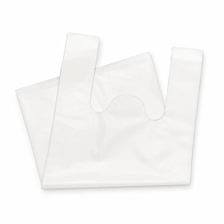Reklamówki HDPE wielokrotnego użytku 14,5 µm 34 cm x 9 cm x 64 cm białe - 100 sztuk