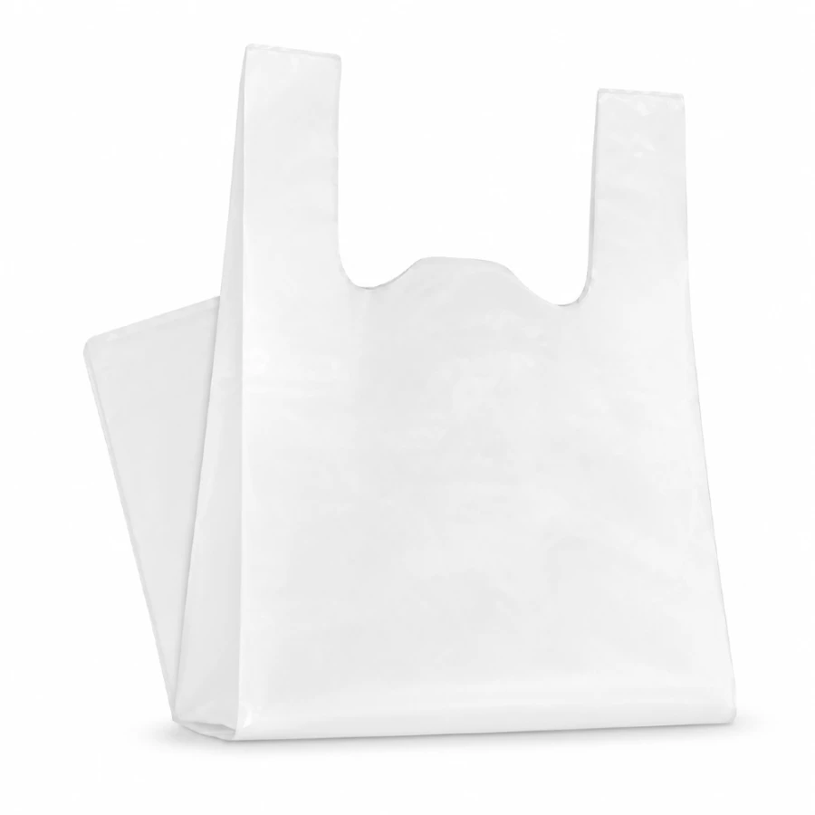 Reklamówki HDPE wielokrotnego użytku 17 µm 42 cm x 11 cm x 65 cm białe - 100 sztuk