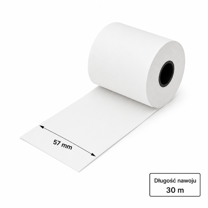 Rolki termiczne do kas 57/30m - 10 sztuk