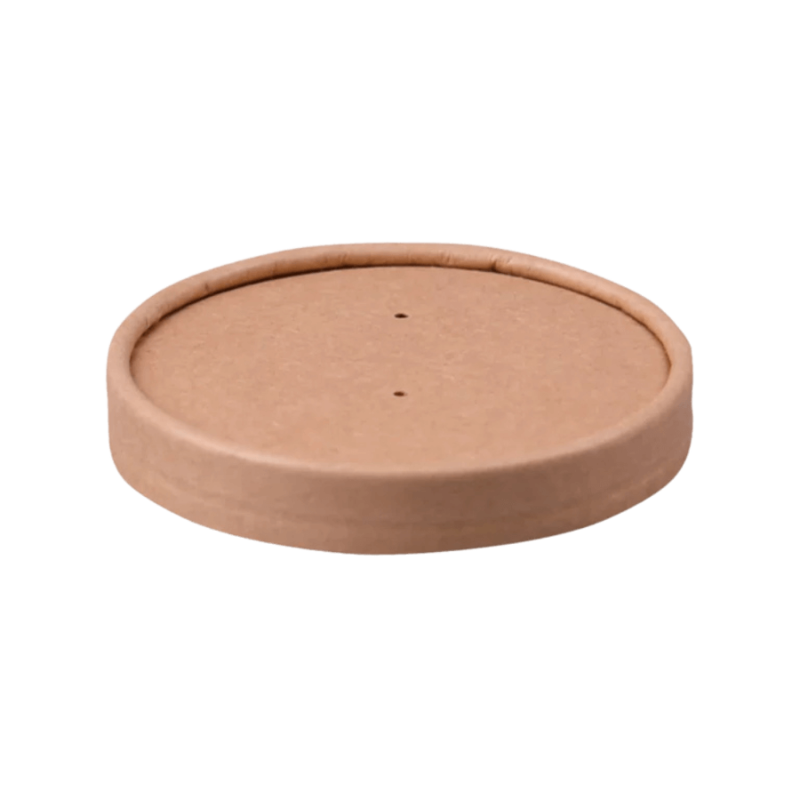 Pokrywka papierowa do pojemnika kraft, fi 110 mm, 770 ml - 25 sztuk