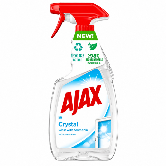 AJAX płyn do szyb CRYSTAL z amoniakiem 0,5L