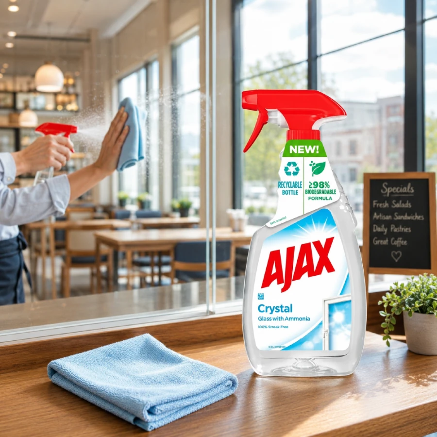AJAX płyn do szyb CRYSTAL z amoniakiem 0,5L