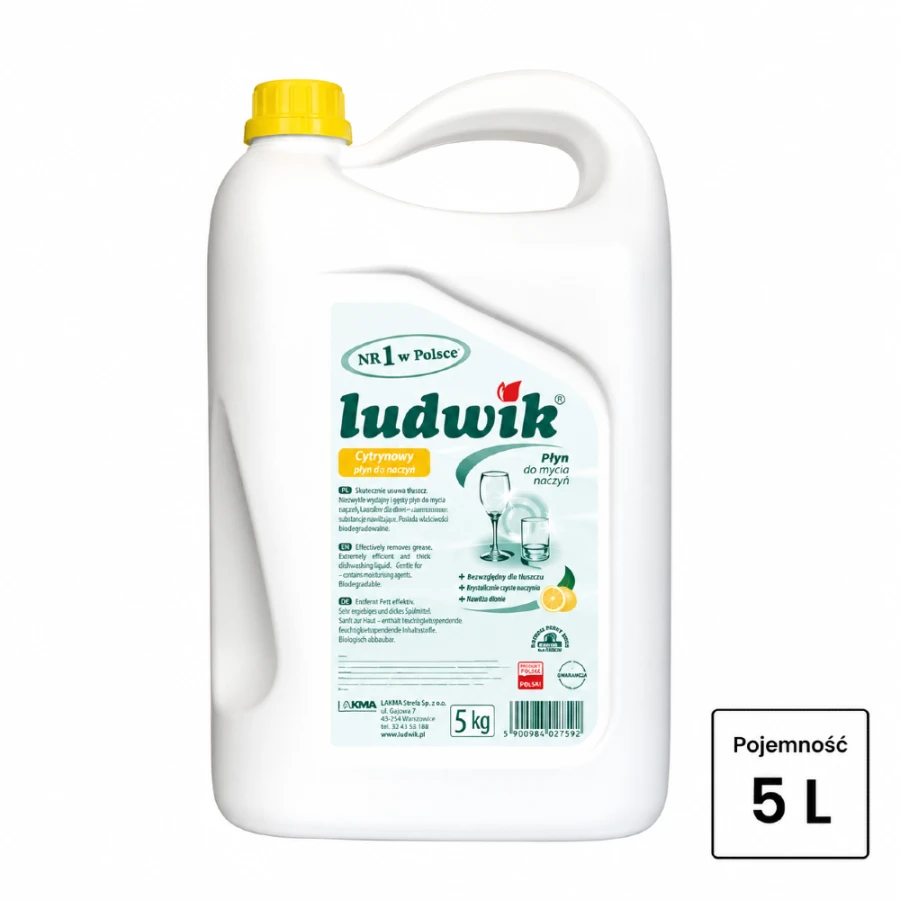 Ludwik płyn do mycia naczyń 5L cytryna