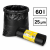 Worek na śmieci z folii LDPE 25 µm, 60 l - 50 sztuk