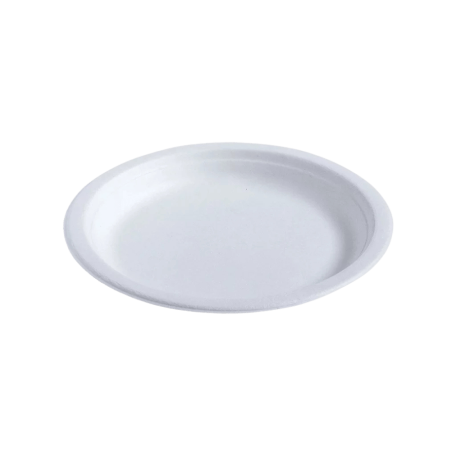 Półmisek z trzciny cukrowej biały, owalny 26 cm x 19,5 cm - 50 sztuk