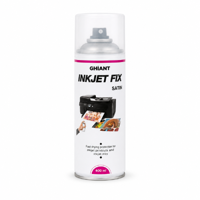 GHIANT INKJET FIX - Werniks ochronny w sprayu do wydruków 400 ml - Satynowy