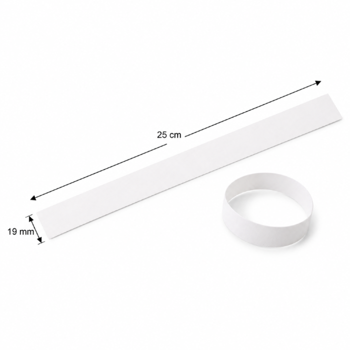Opaski papierowe do druku urządzeniem COLOP E-mark - 19 mm x 25 cm - 100 szt