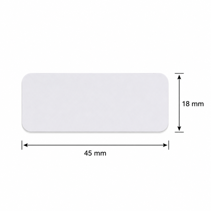 Etykieta PVC samoprzylepna do druku urządzeniem COLOP E-mark 45 x 18 mm - 50 szt