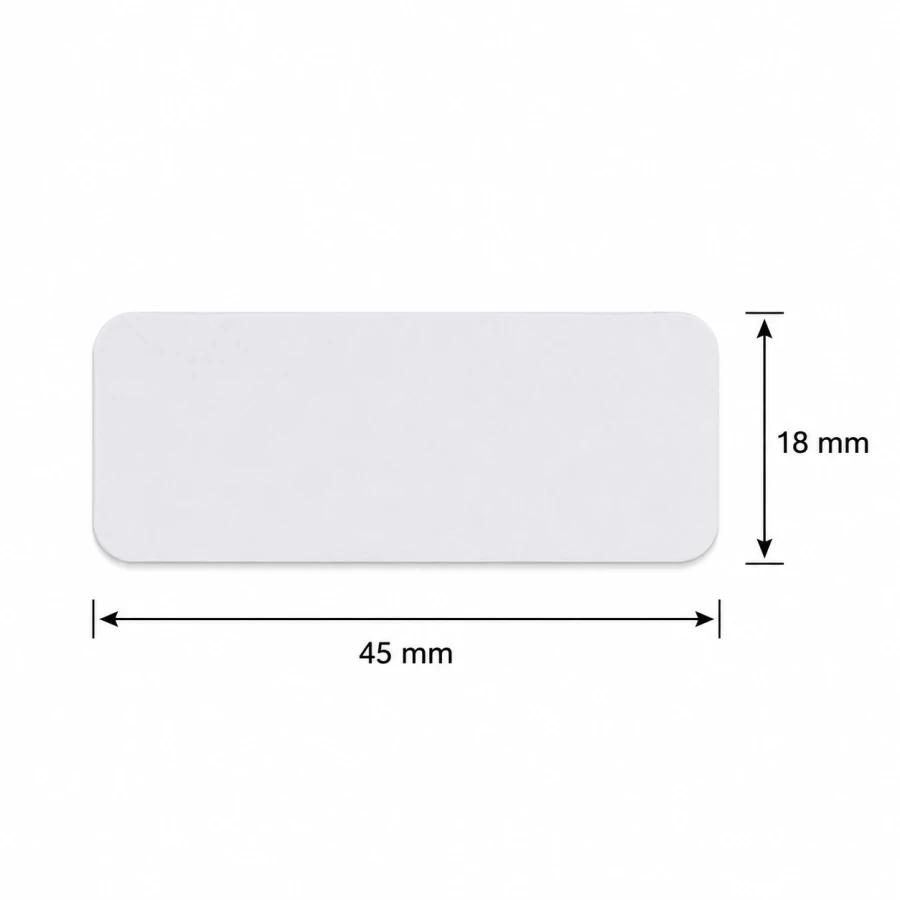 Etykieta PVC samoprzylepna do druku urządzeniem COLOP E-mark 45 x 18 mm - 50 szt