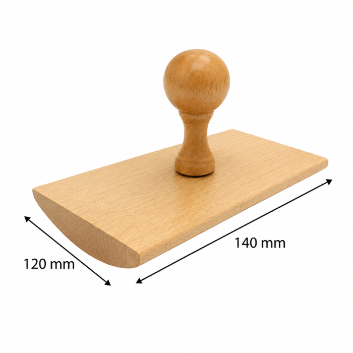 Duży stempel drewniany do znakowania 140 mm x 120 mm