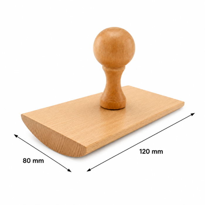 Duży stempel drewniany do znakowania 120 mm x 80 mm