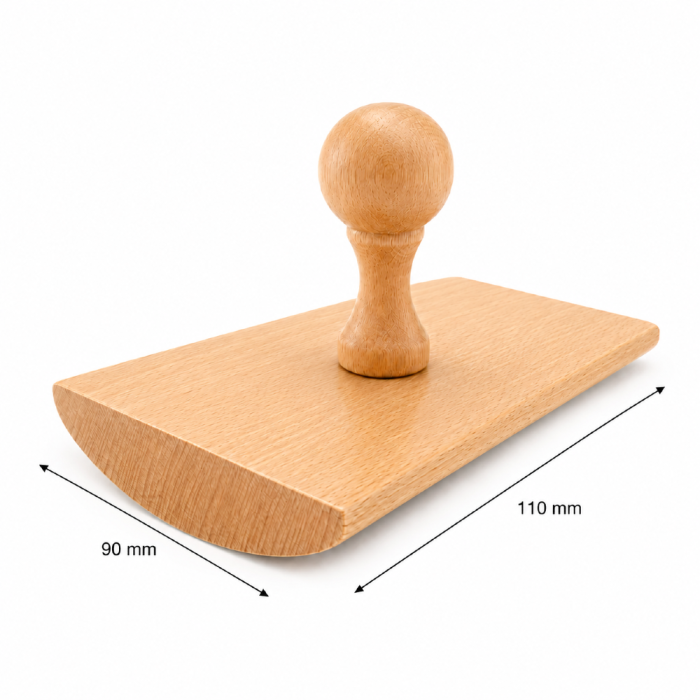 Duży stempel drewniany do znakowania 110 mm x 90 mm