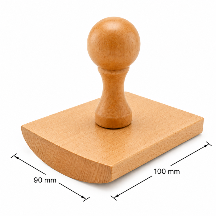 Duży stempel drewniany do znakowania 100 mm x 90 mm
