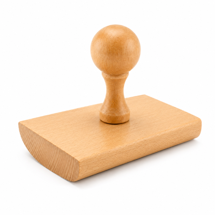 Duży stempel drewniany do znakowania 100 mm x 80 mm