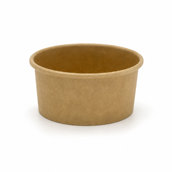 Pojemnik papierowy na sosy i dipy kraft 30 ml, fi 62 mm - 100 sztuk