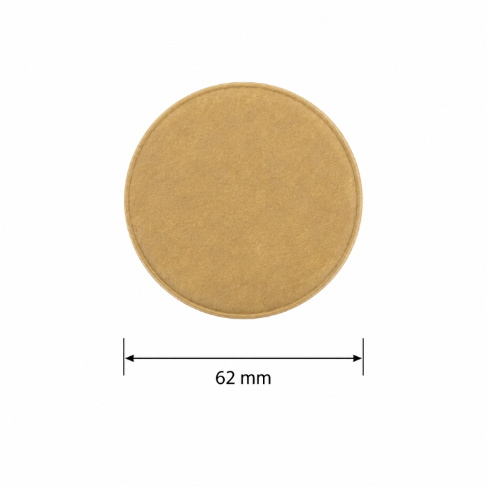 Pokrywka papierowa do pojemnika na sosy i dipy fi 62 mm - 100 sztuk