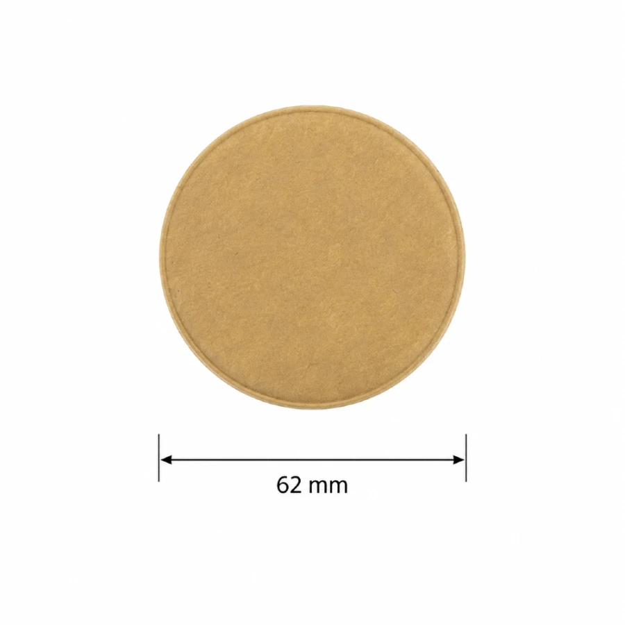 Pokrywka papierowa do pojemnika na sosy i dipy fi 62 mm - 100 sztuk