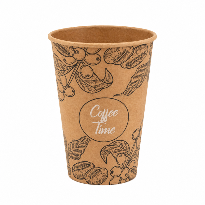 Kubek papierowy z nadrukiem ALL YOU NEED 180 ml - 100 sztuk