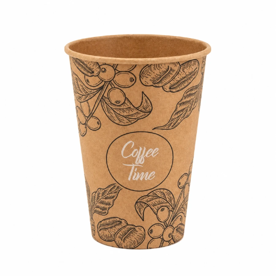 Kubek papierowy z nadrukiem ALL YOU NEED 180 ml - 100 sztuk