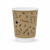 Kubek papierowy, termiczny dwuwarstwowy kraft z nadrukiem 300 ml, fi 90 mm- 25 sztuk