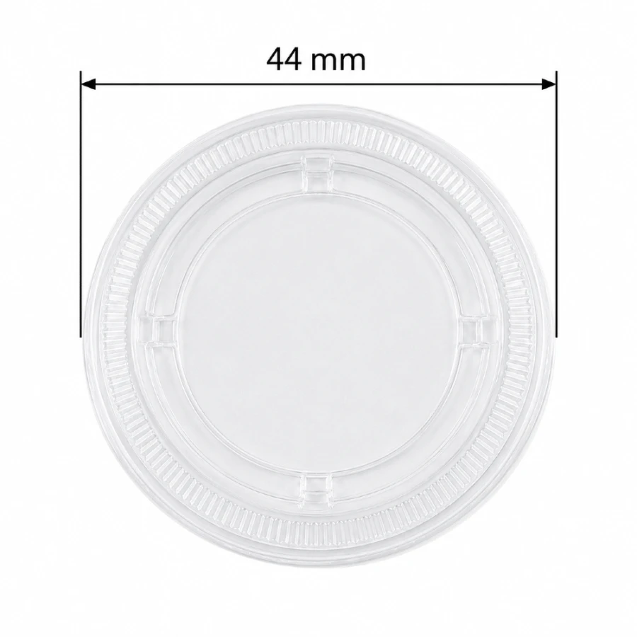 Pokrywka PET do pojemnika na sosy i dipy fi 44 mm - 50 sztuk